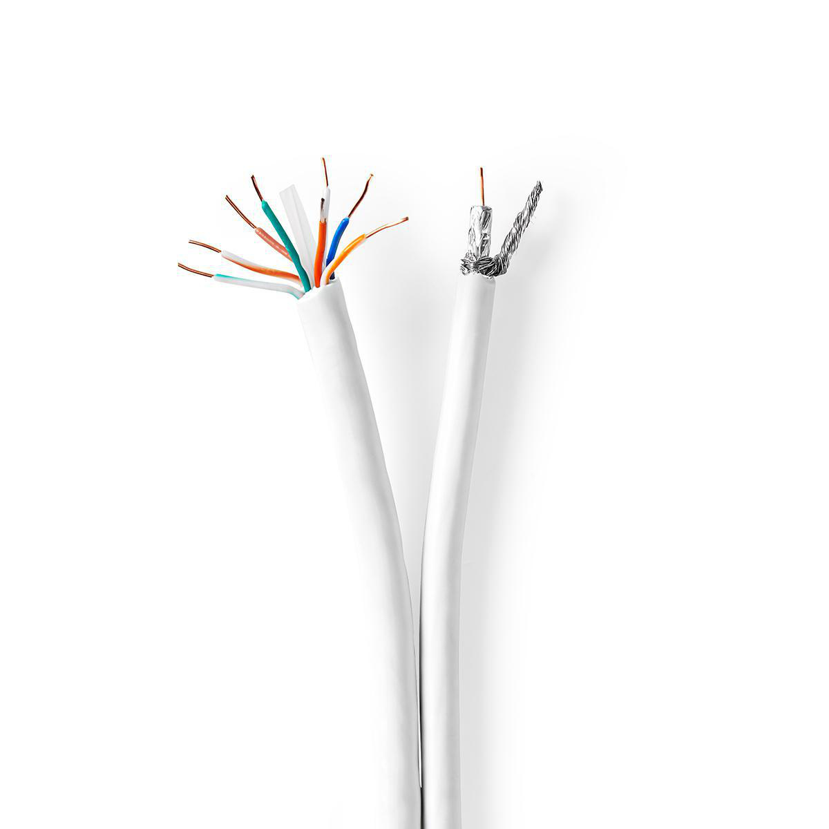 Nedis Coax / CAT6 combinatiekabel op haspel voor binnen / wit - 10 meter - Afbeelding 3