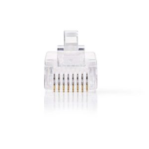 RJ45 krimp connectoren (UTP) voor CAT5/5e netwerkkabel (vast) - 10 stuks