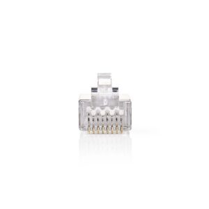 RJ45 krimp connectoren (STP) voor CAT5/5e netwerkkabel (vast) - 10 stuks