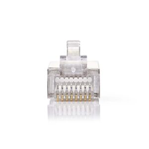 RJ45 krimp connectoren (STP) voor CAT5/5e netwerkkabel (flexibel) - 10 stuks