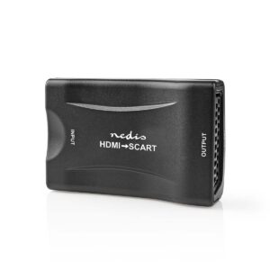 HDMI™-Converter | HDMI™ Input | SCART Female | 1-weg | 1080p | 1.2 Gbps | ABS | Zwart