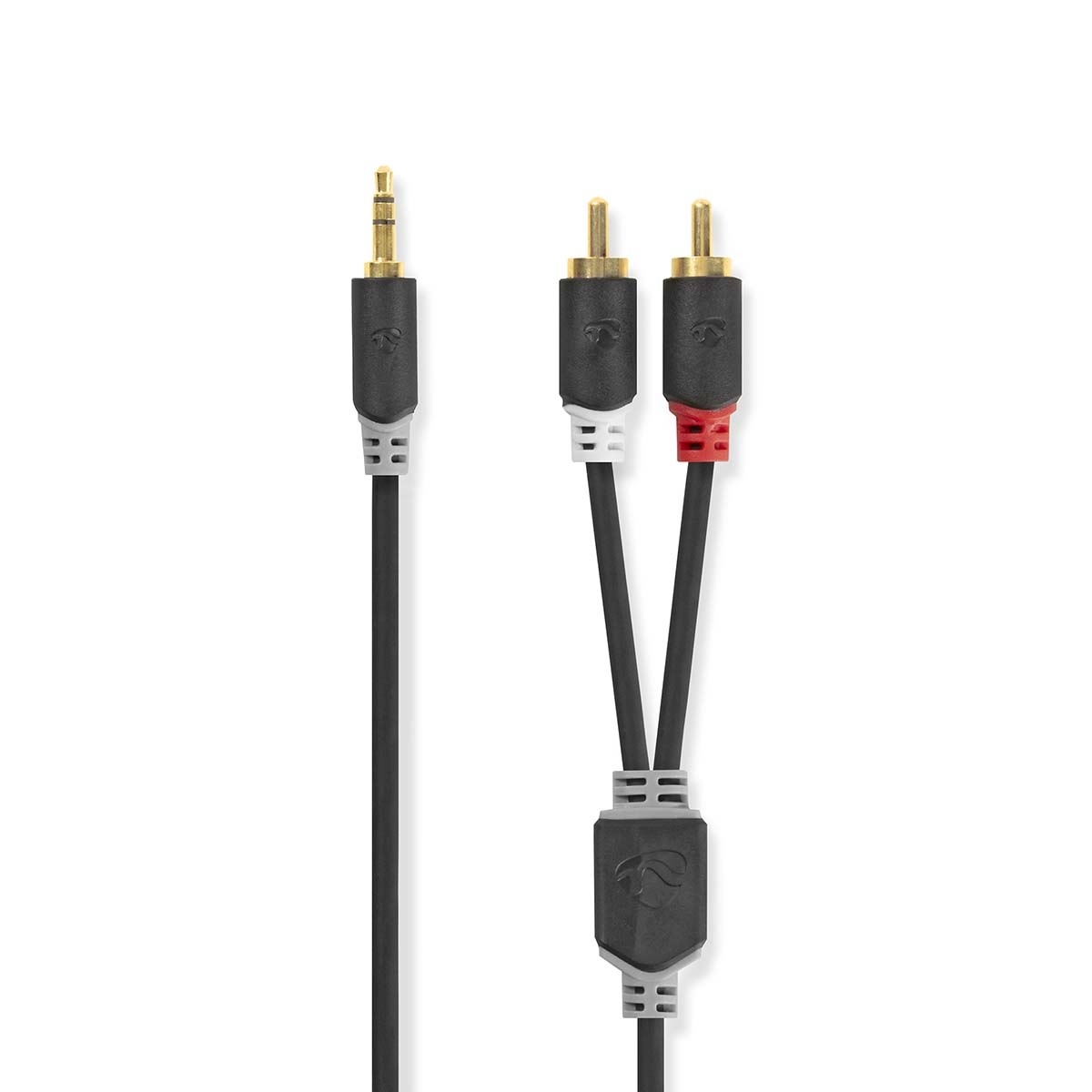 Nedis 3,5mm Jack - Tulp stereo audio kabel / zwart - 2 meter