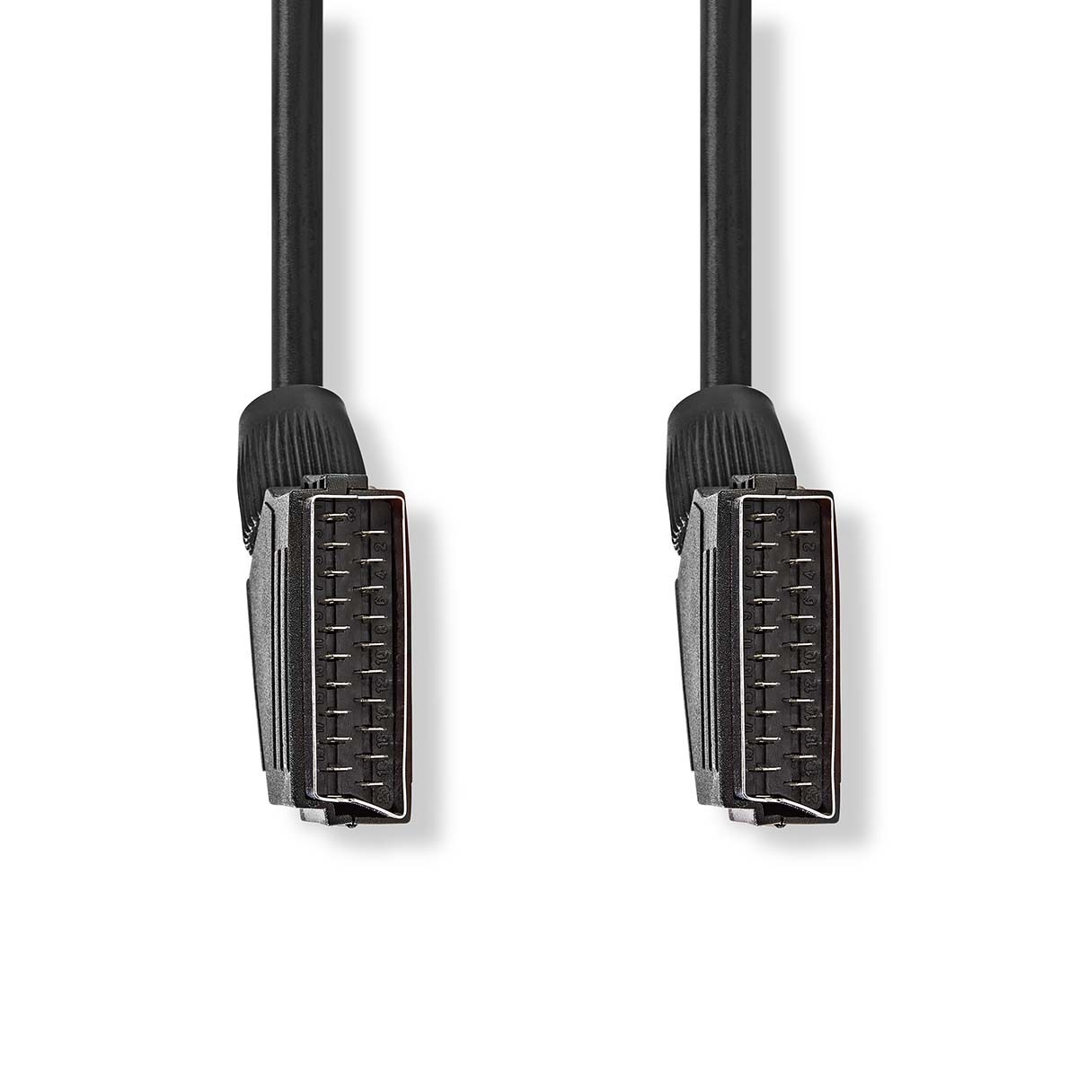 Nedis 21-pins Scart kabel / zwart - 2 meter - Afbeelding 2