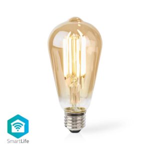 SmartLife LED Filamentlamp | E27 | 806 lm | 7 W | Warm Wit | 1800 - 3000 K | Glas | Android™ / IOS | ST64 | 1 Stuks