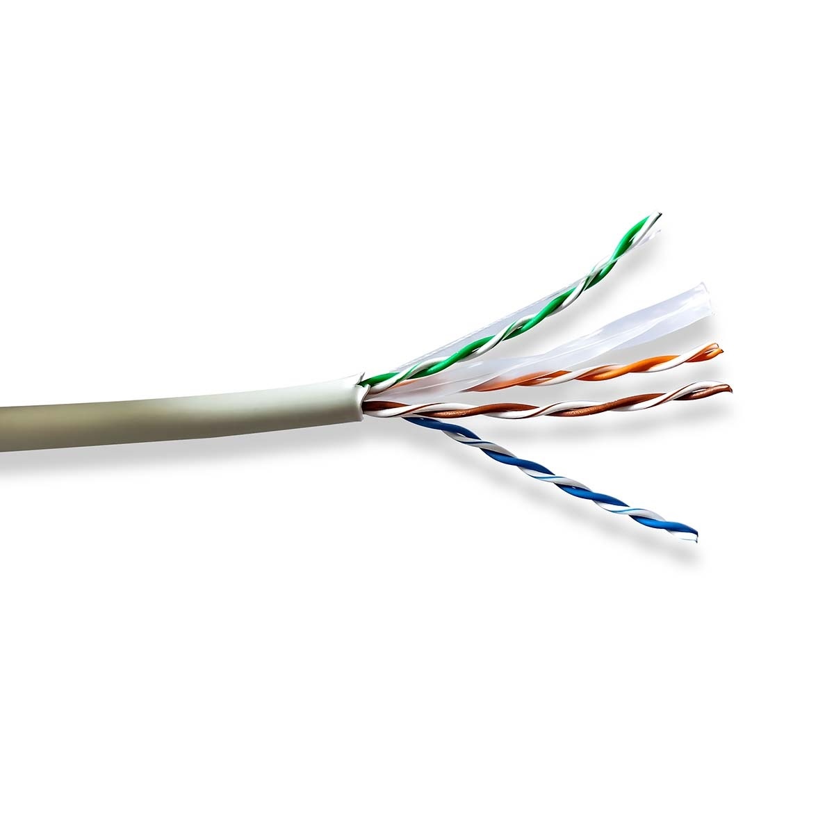 Nedis U/UTP CAT6 Gigabit netwerkkabel met flexibele aders - AWG24 / LSZH / grijs - 305 meter
