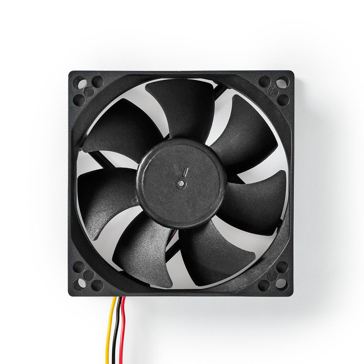 DC Ventilator | DC | Grootte ventilator: 80 mm | 3-Pin | 35.6 dBA | Zwart - Afbeelding 2