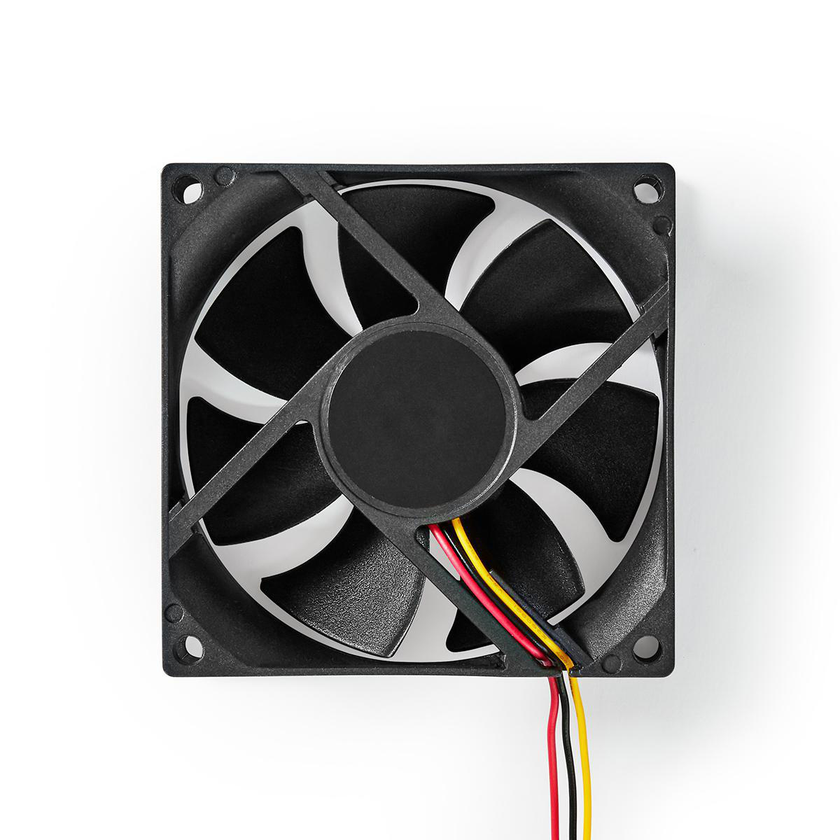 DC Ventilator | DC | Grootte ventilator: 80 mm | 3-Pin | 35.6 dBA | Zwart - Afbeelding 3