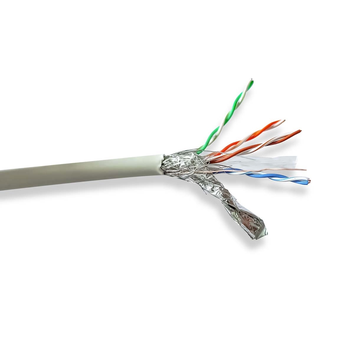 Nedis S/FTP CAT6 Gigabit netwerkkabel met flexibele aders - AWG27 - LSZH / grijs - 305 meter