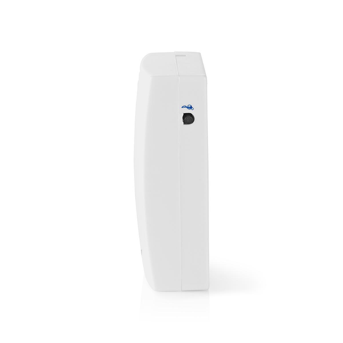 Draadloze Deurbelset | Batterij Gevoed | 3 V DC | 1x CR2032 | Volume: 80 dB | Signaalbereik: 300 m | IP44 | 36 Melodiën | 1 Ontvanger | Grijs / Wit - Afbeelding 3