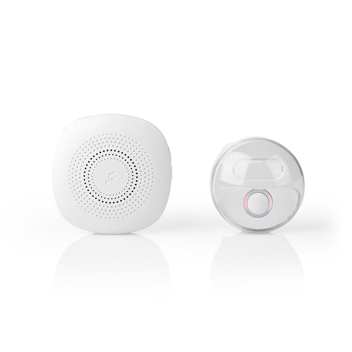 Nedis draadloze deurbelset met instelbaar volume - geluid - 1 ontvanger - netvoeding / wit - Afbeelding 4