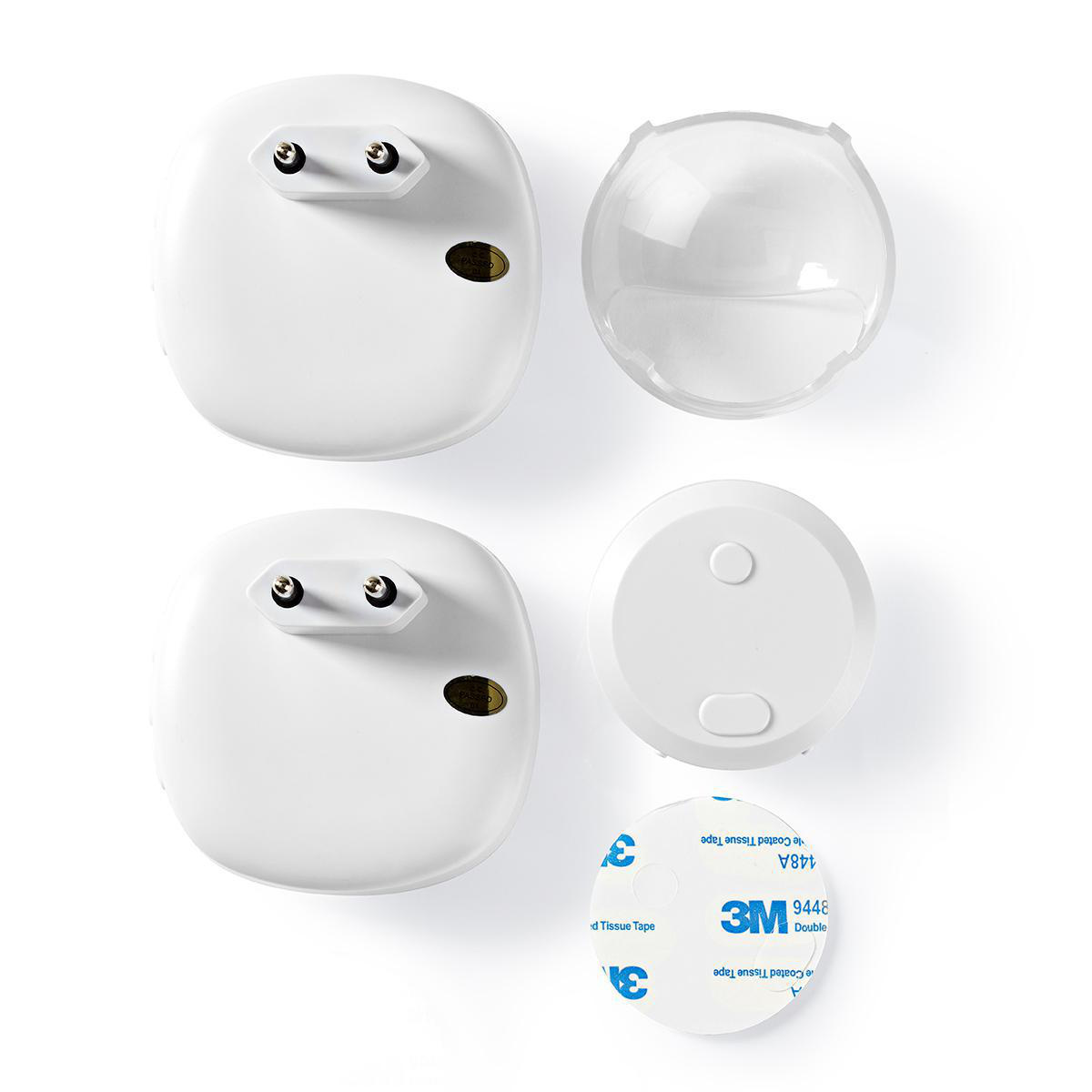 Nedis draadloze deurbelset met instelbaar volume - geluid - 2 ontvangers - netvoeding / wit - Afbeelding 9