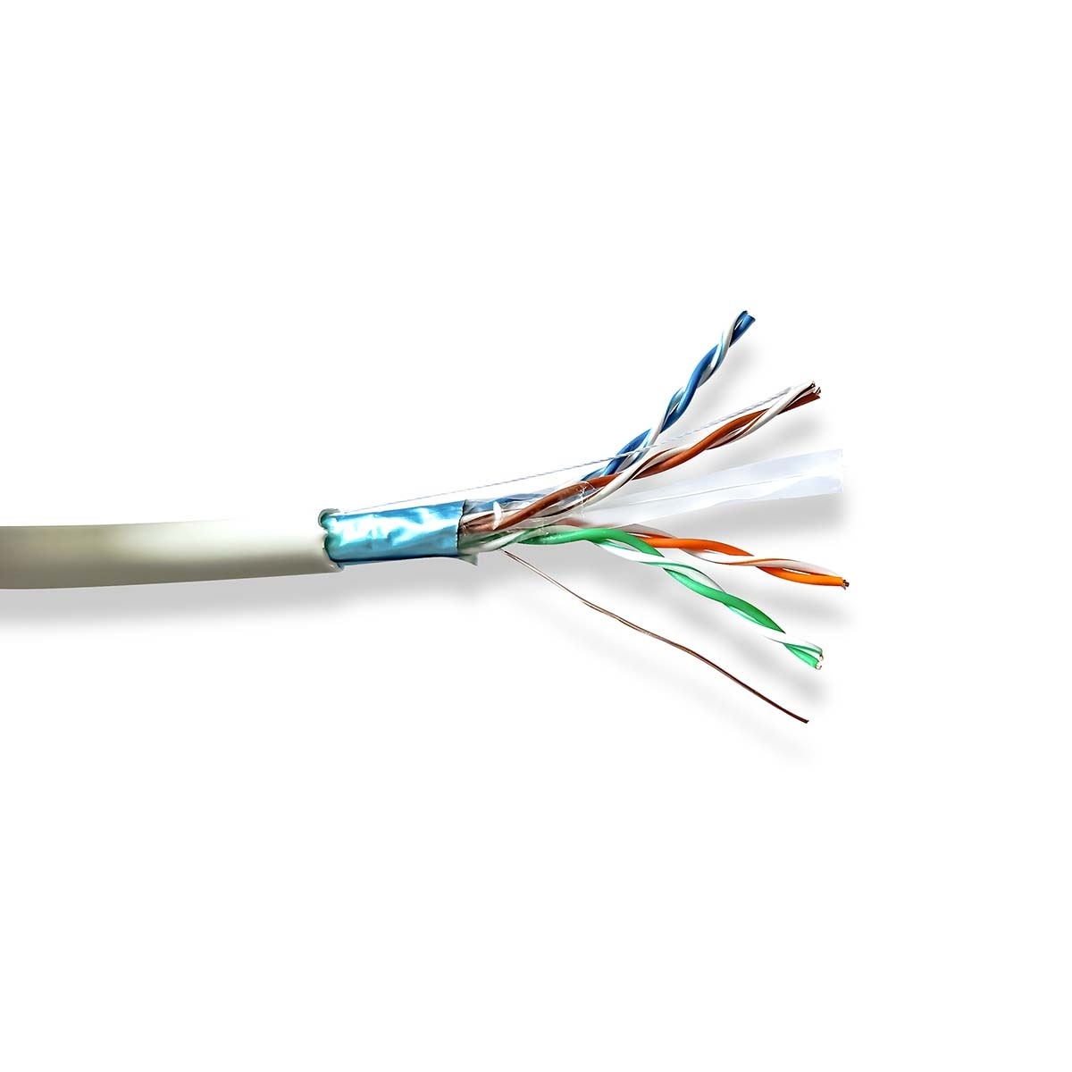 Nedis F/UTP CAT6 Gigabit netwerkkabel met flexibele aders - AWG26 / LSZH / grijs - 305 meter