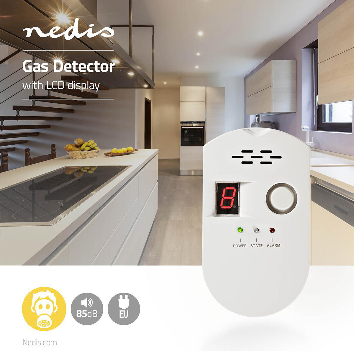 Nedis gasdetector voor LPG, aardgas en steenkoolgas - EN 50194 - Afbeelding 5