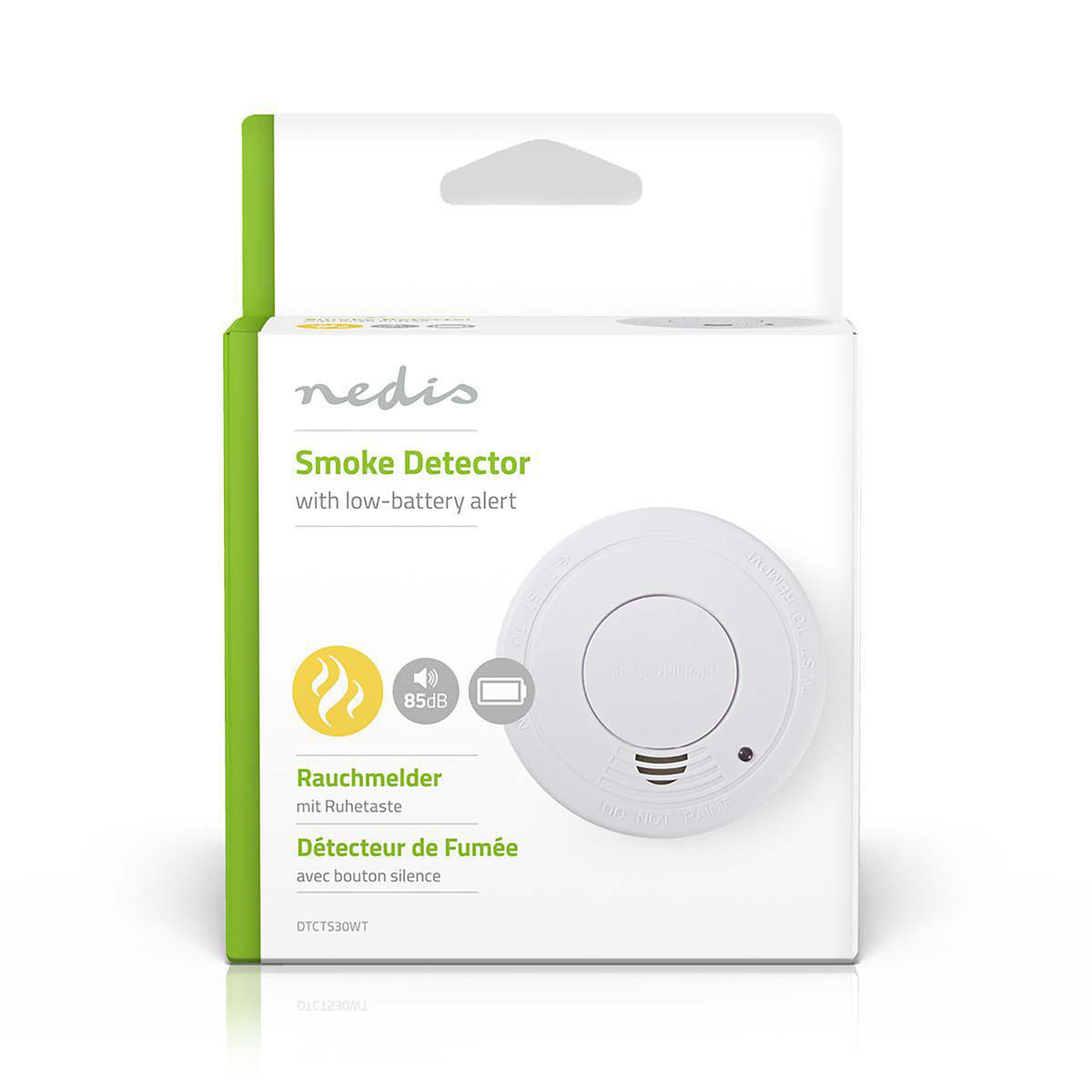 Rookmelder | Batterij Gevoed | Batterijlevensduur tot: 1 Jaar | EN 14604 | Met pauzeknop | Met testknop | 85 dB | ABS | Wit - Afbeelding 4