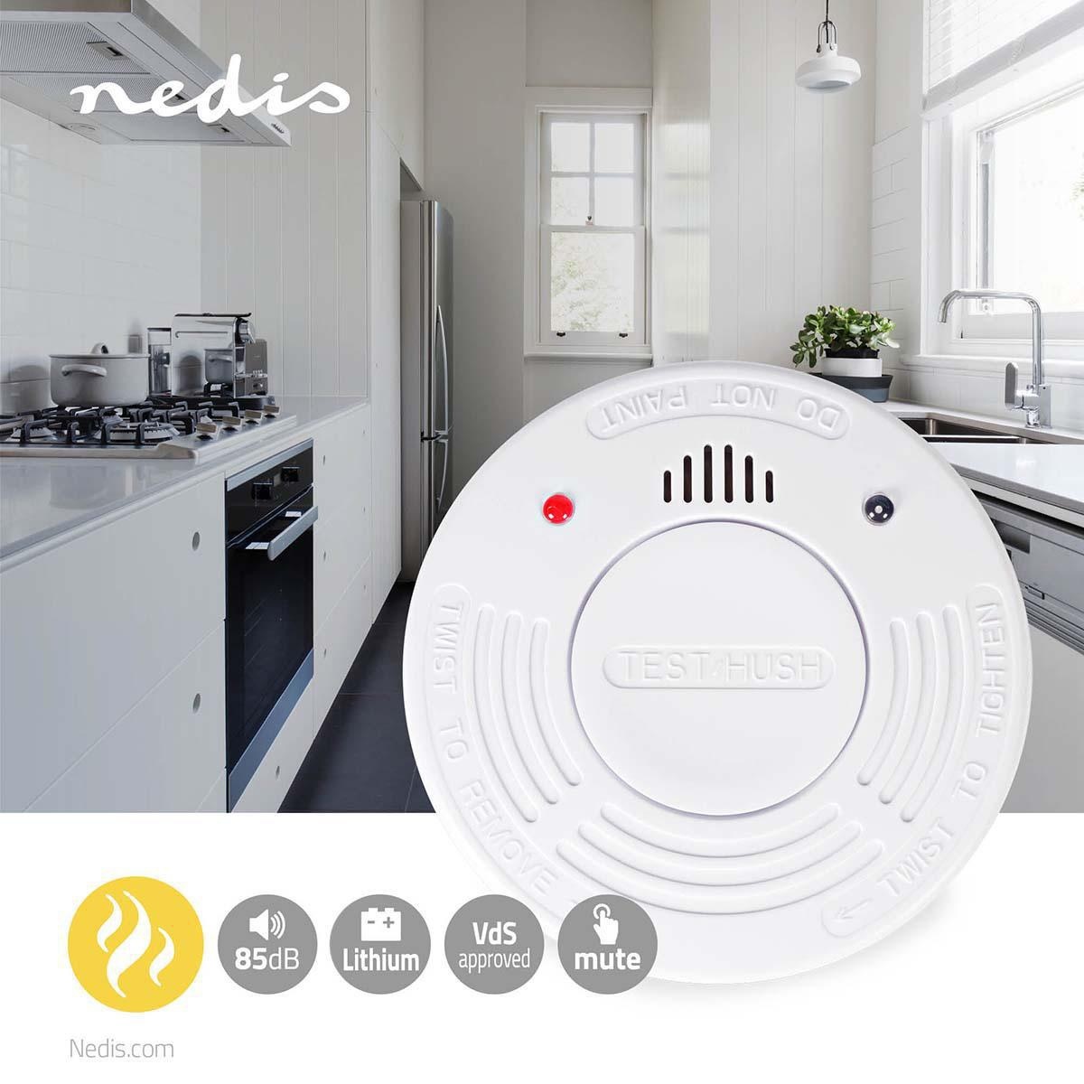Nedis rookmelder - Lithium 10 jaar accu - EN 14604 / VdS - Afbeelding 4