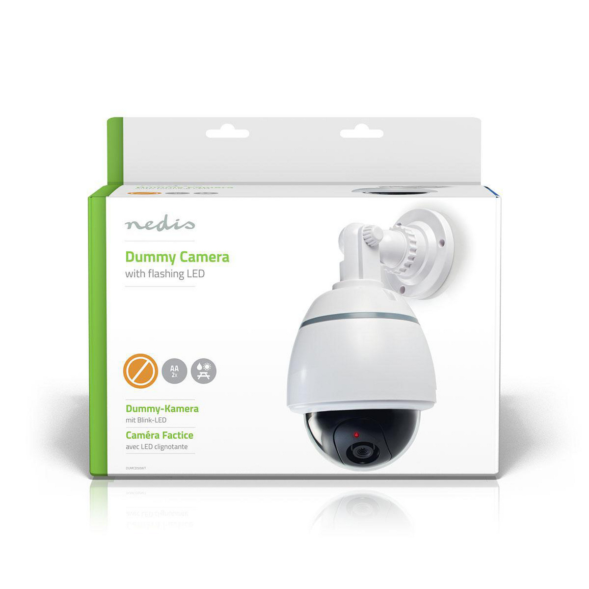 Dummy Beveiligingscamera | Dome | Batterij Gevoed | Binnen | Wit - Afbeelding 4