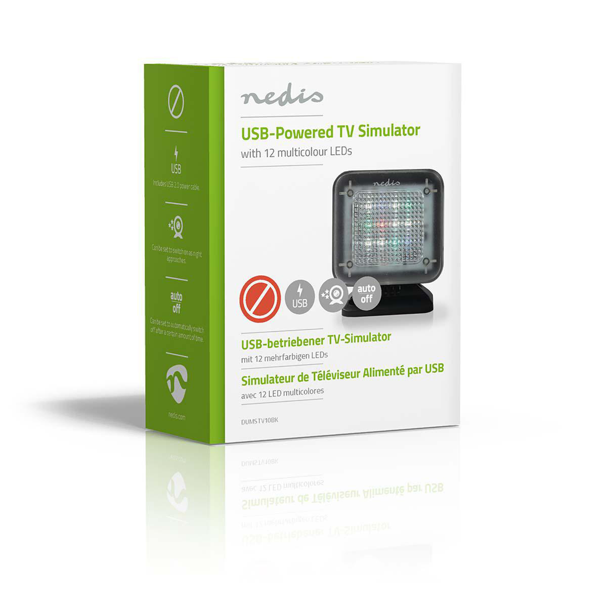 Nedis TV simulator met ingebouwde timer - voeding via USB - Afbeelding 6