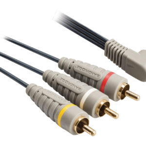 Bandridge 3,5mm Jack 4-polig haaks - Composiet audio video kabel - versie links/video/massa/rechts (TRRS) - 2 meter