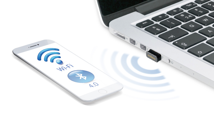 2-in-1 N150 Wi-Fi & Bluetooth 4.0 Nano USB Adapter 2.4 GHz Zwart - Afbeelding 7