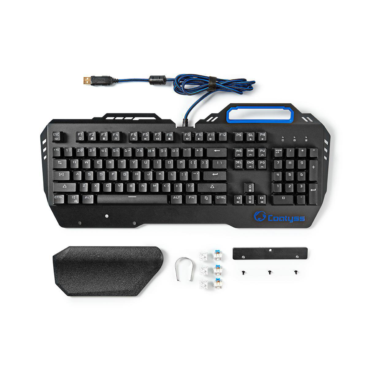 Nedis Gaming COATYSS mechanisch multimedia USB toetsenbord / metaal - Afbeelding 6