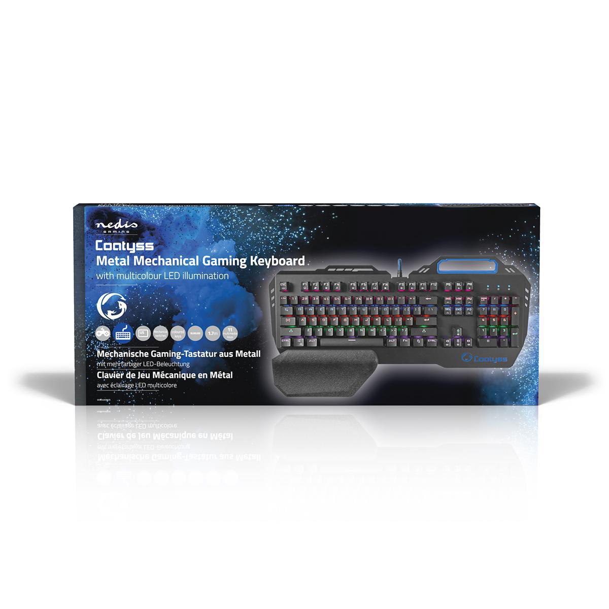 Nedis Gaming COATYSS mechanisch multimedia USB toetsenbord / metaal - Afbeelding 7