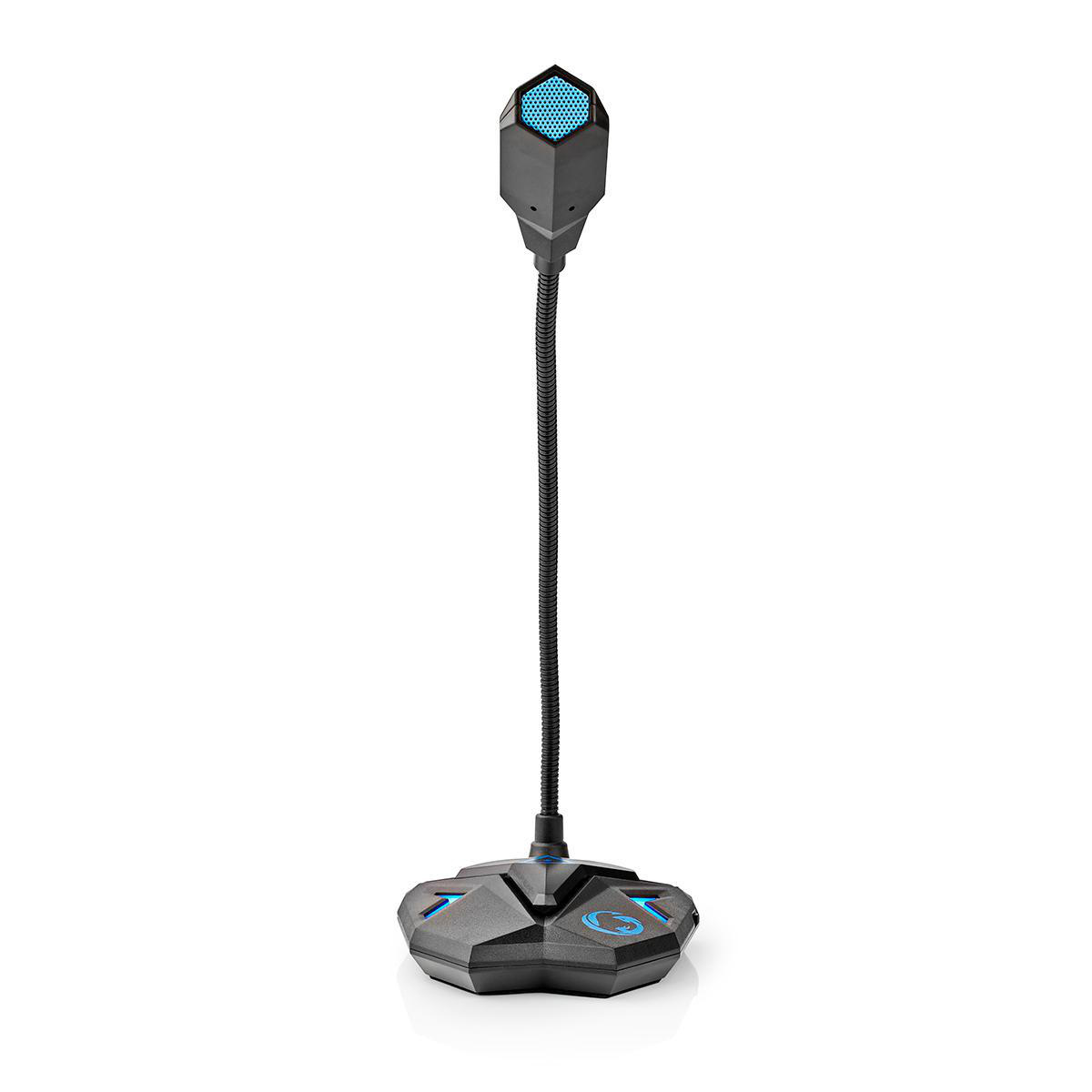 Nedis Gaming desk microfoon - USB / zwart/blauw - Afbeelding 2