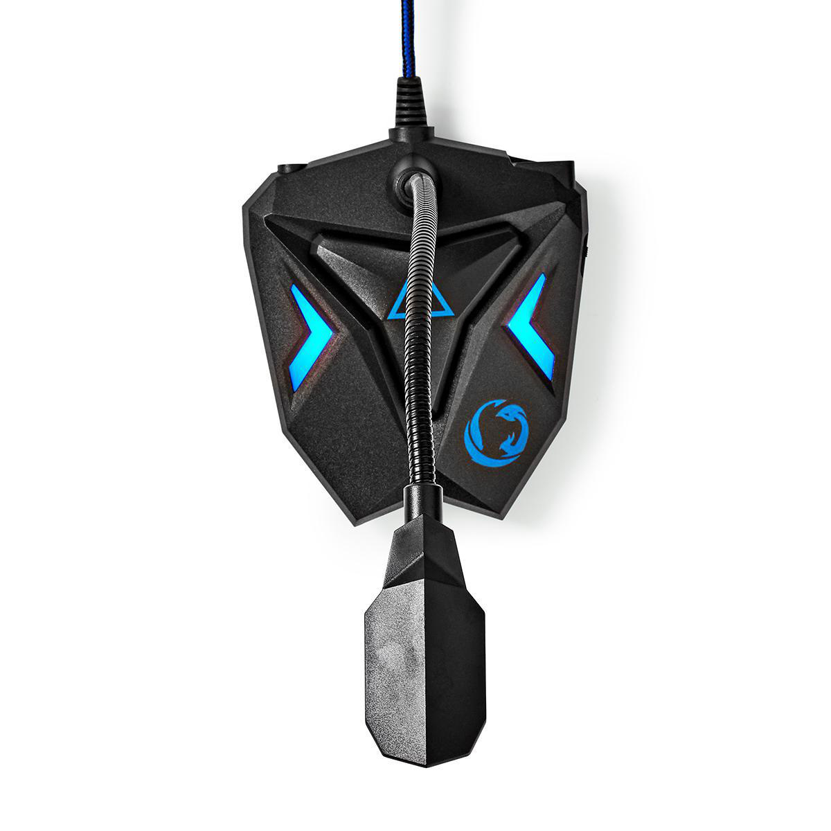 Nedis Gaming desk microfoon - USB / zwart/blauw - Afbeelding 4