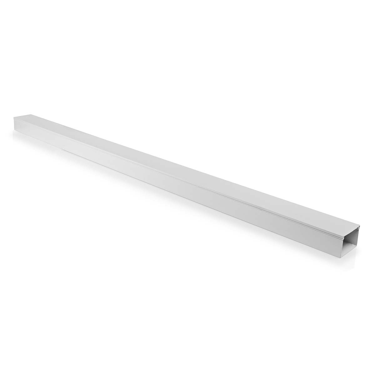Nedis aluminium kabelgoot met cover en zelfklevende plakstrip - 110 x 6 cm / wit
