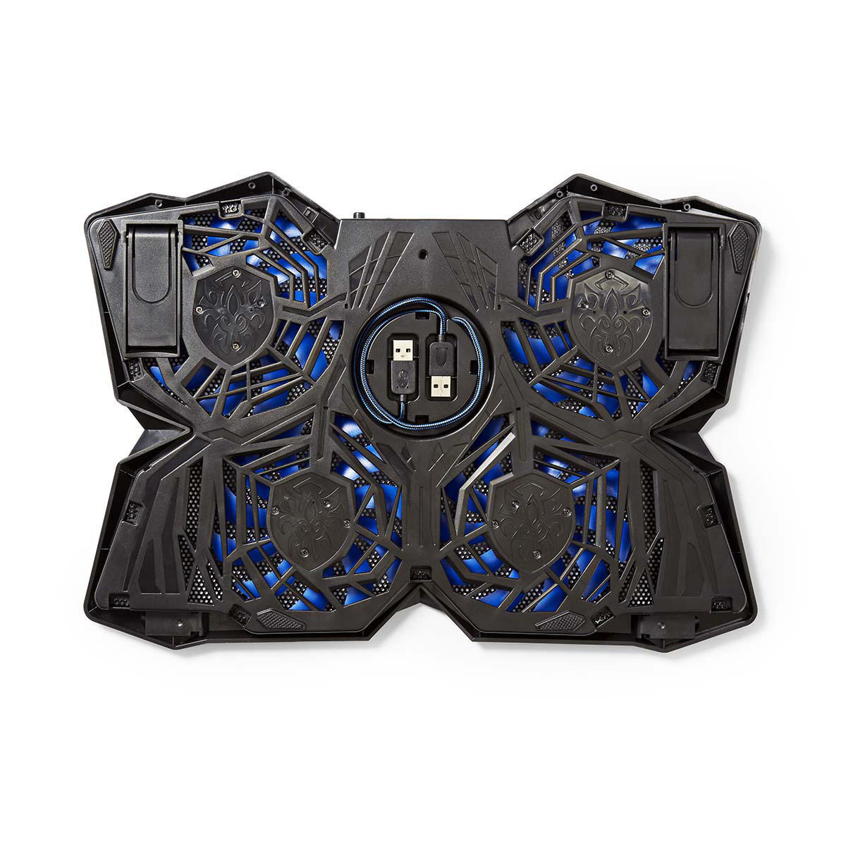 Gaming Notebook Koeler | Aantal ventilatoren: 4 | USB Gevoed | 15 " | 19 " | LED - Afbeelding 3