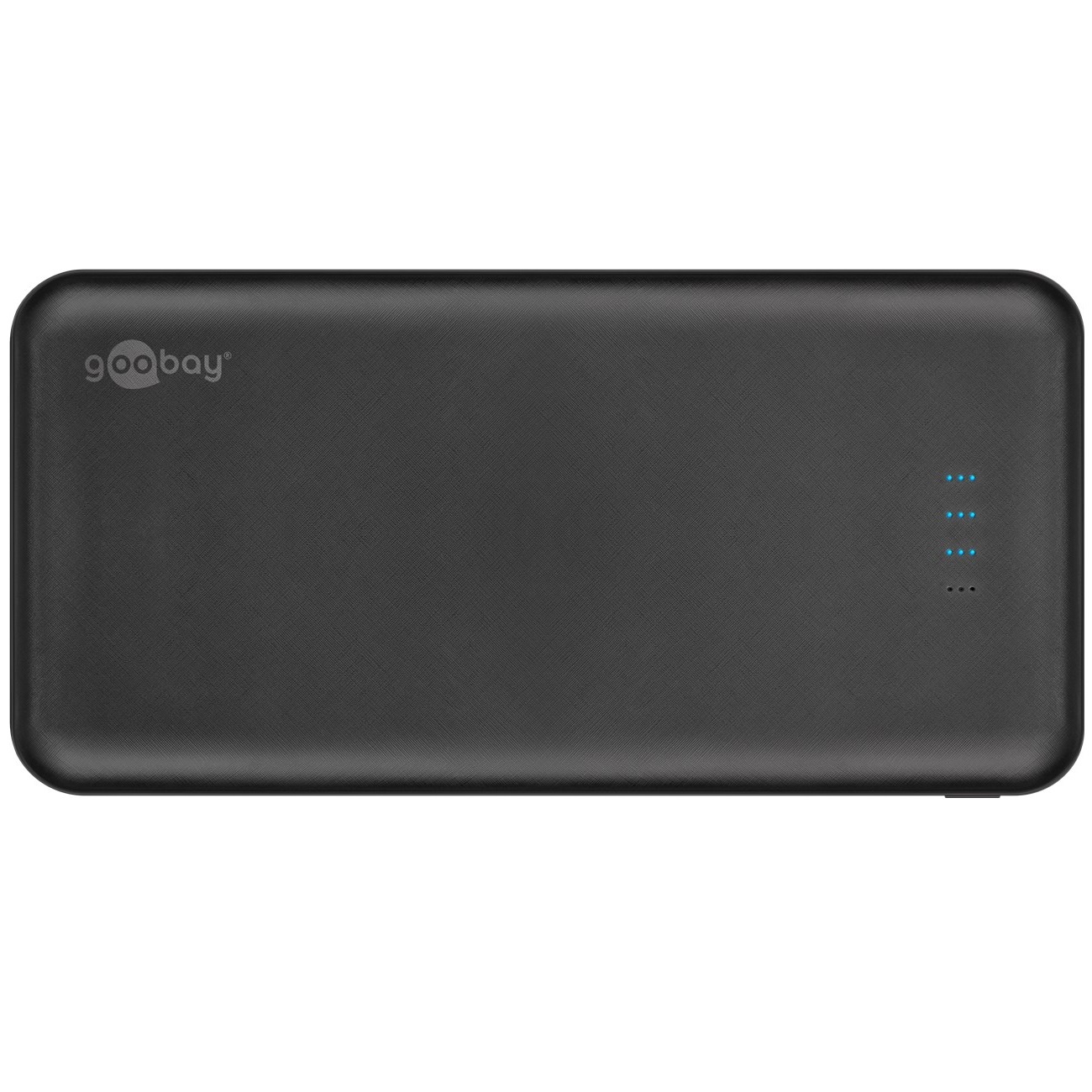 Goobay Powerbank Slimline met 2x USB-A (max. 2A) - 10.000 mAh / zwart - Afbeelding 3