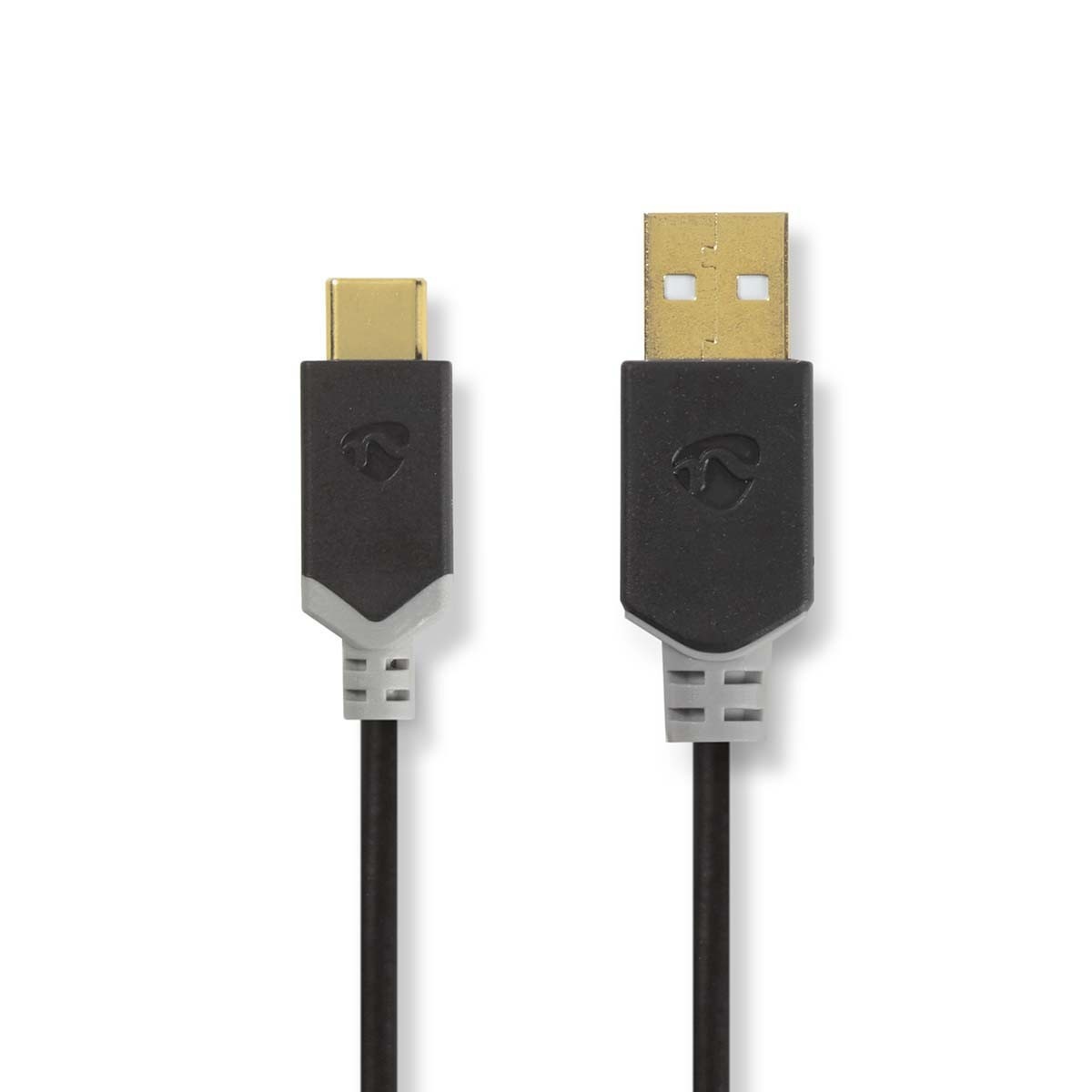 Nedis USB-C naar USB-A kabel - USB2.0 - tot 3A / zwart - 2 meter