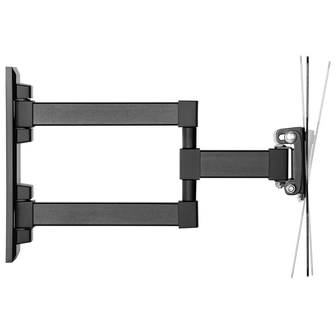 Goobay Basic series Full Motion S muurbeugel met extra lange arm voor schermen tot 42 inch / 3 draaipunten - Afbeelding 5