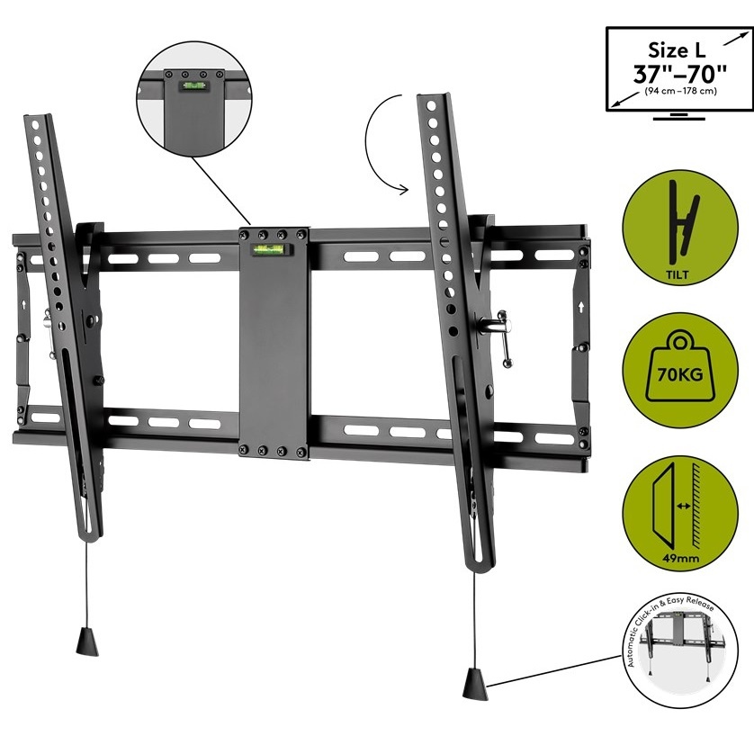 Goobay Pro series Tilt L muurbeugel voor schermen tot 70 inch / vast - Afbeelding 8