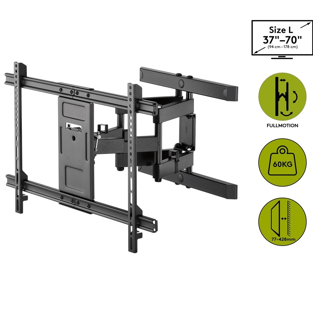 Goobay Pro series Full Motion L muurbeugel voor schermen tot 70 inch / 3 draaipunten - Afbeelding 7