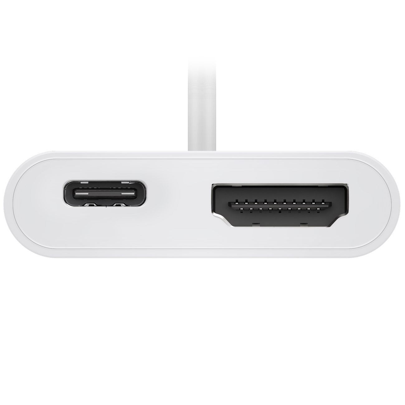 Goobay USB-C naar HDMI 4K 60Hz en USB-C PD 60W adapter / wit - 0,15 meter - Afbeelding 3