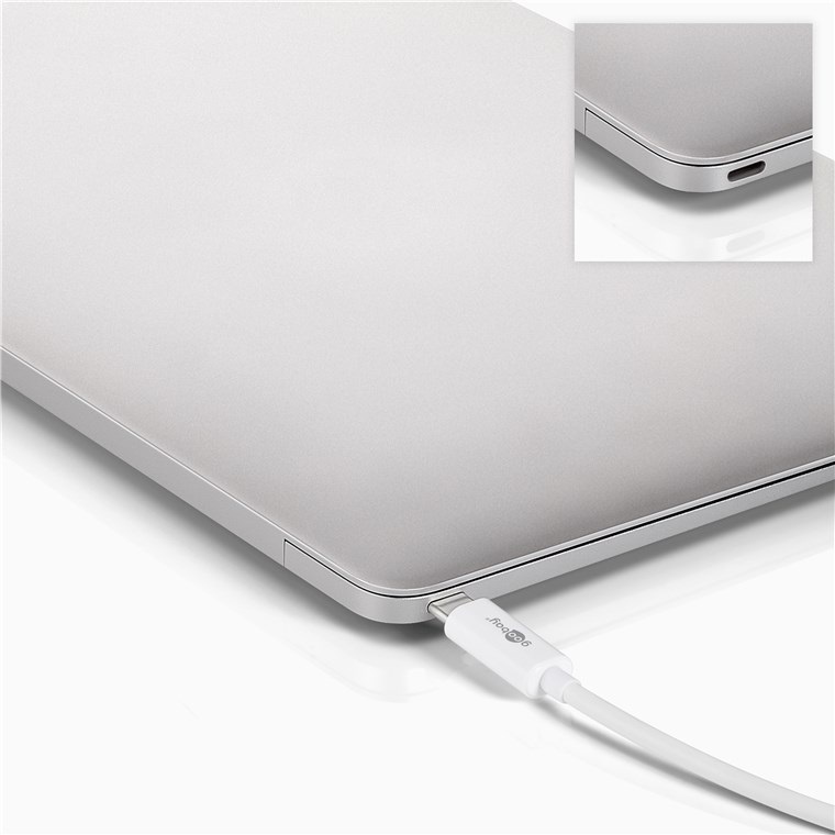 Goobay USB-C naar HDMI 4K 60Hz en USB-C PD 60W adapter / wit - 0,15 meter - Afbeelding 4
