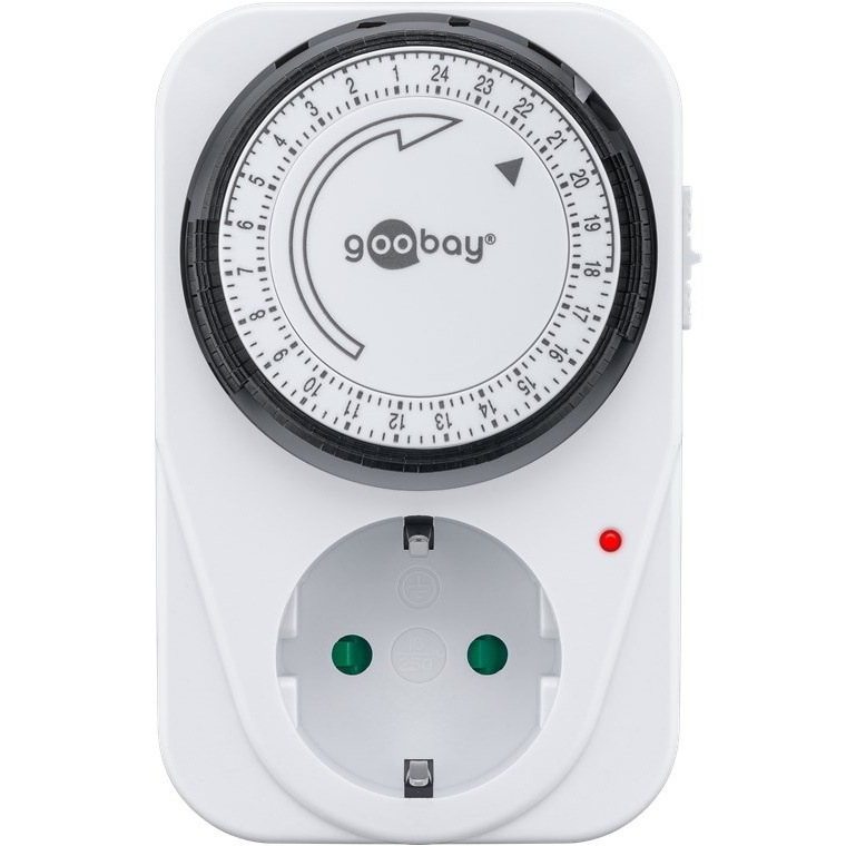 Goobay tijdschakelklok set van 5 stuks - mechanisch (96 schakelingen per 24u) - voor binnen / wit - Afbeelding 2