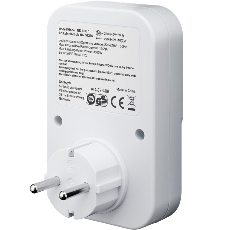 Goobay tijdschakelklok set van 5 stuks - mechanisch (96 schakelingen per 24u) - voor binnen / wit - Afbeelding 4