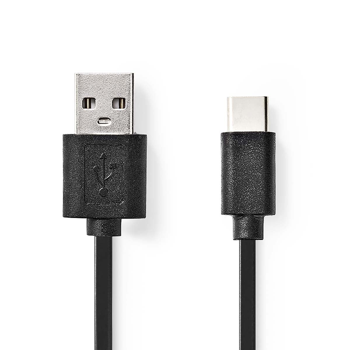 Nedis USB-C naar USB-A kabel - USB2.0 - tot 3A / zwart - 1 meter