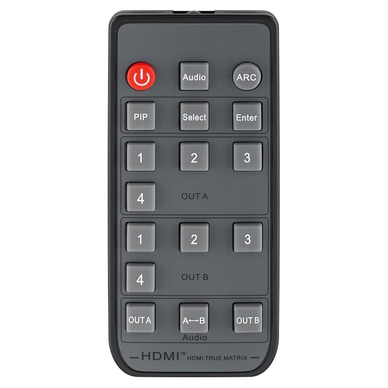 Goobay HDMI matrix schakelaar 4 naar 2 met audio extractor en ARC converter - HDMI1.4 (4K 30Hz) / zwart - Afbeelding 5