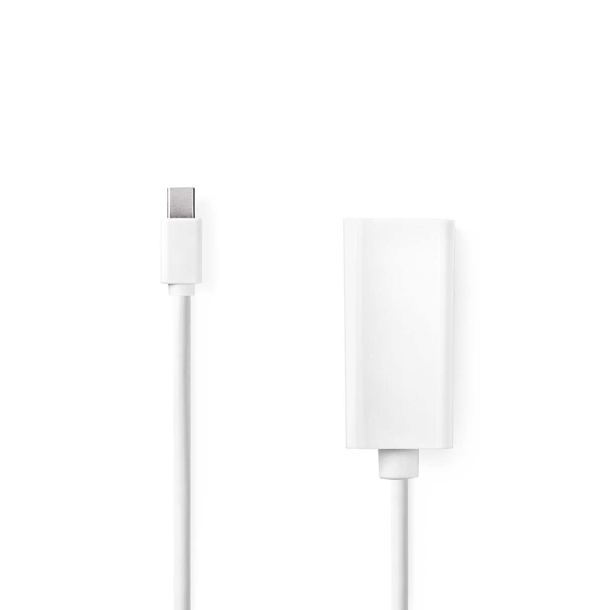 Nedis Mini DisplayPort naar HDMI adapter - DP1.2 / HDMI 1.4 (4K 30Hz) / wit - 0,20 meter
