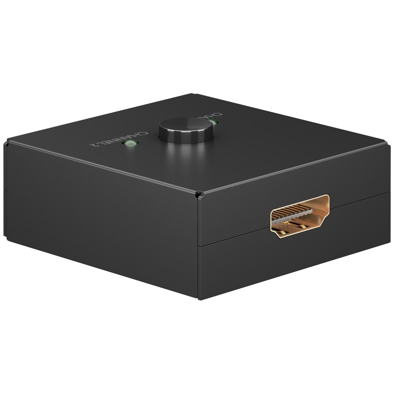 Goobay bi-directionele HDMI schakelaar 2 naar 1 / 1 naar 2 - HDMI1.4 (4K 30Hz) / zwart - Afbeelding 2