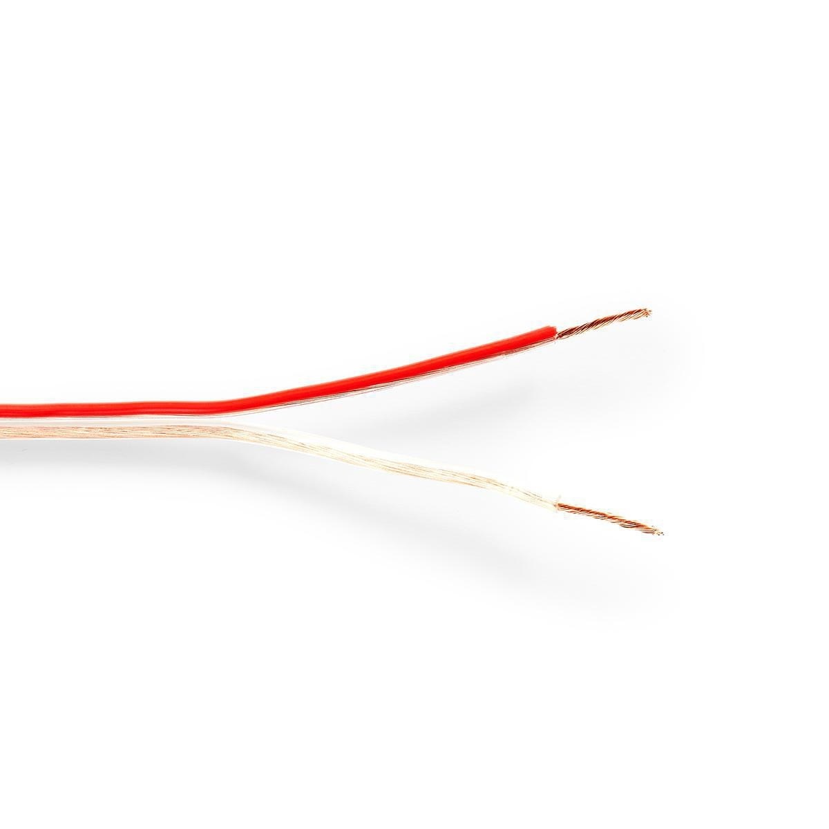 Nedis luidspreker kabel (CU koper) - 2x 0,75mm² / transparant - 1 meter