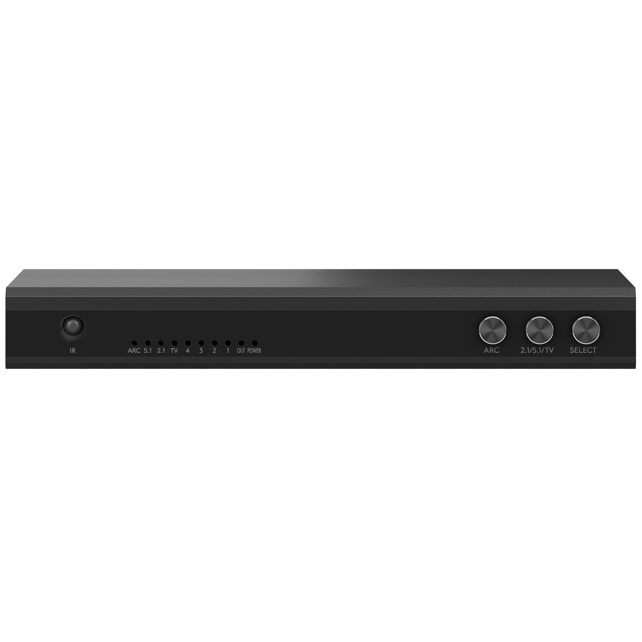 Goobay HDMI schakelaar 4 naar 1 met audio extractor en ARC converter - HDMI2.0 (4K 60Hz + HDR) / zwart - Afbeelding 2