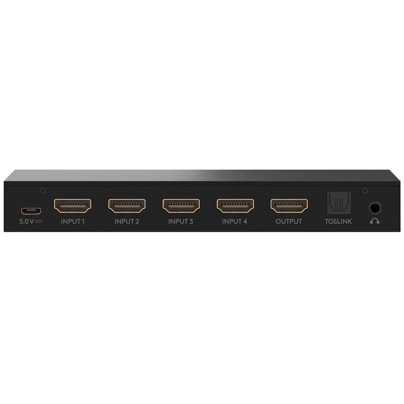 Goobay HDMI schakelaar 4 naar 1 met audio extractor en ARC converter - HDMI2.0 (4K 60Hz + HDR) / zwart - Afbeelding 3