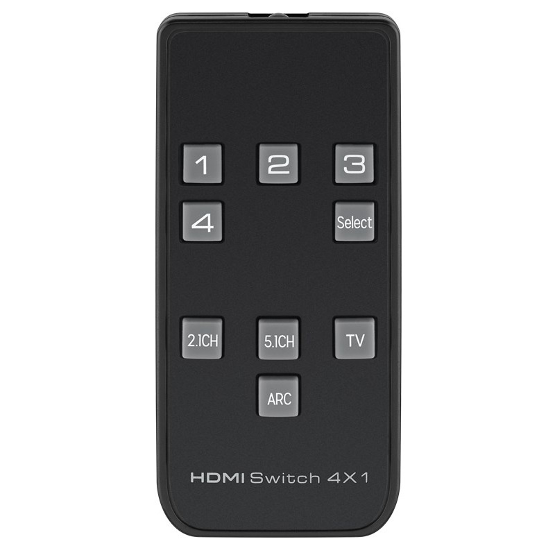 Goobay HDMI schakelaar 4 naar 1 met audio extractor en ARC converter - HDMI2.0 (4K 60Hz + HDR) / zwart - Afbeelding 4