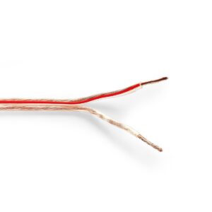 Nedis luidspreker kabel (CU koper) - 2x 1,50mm² / transparant - 1 meter