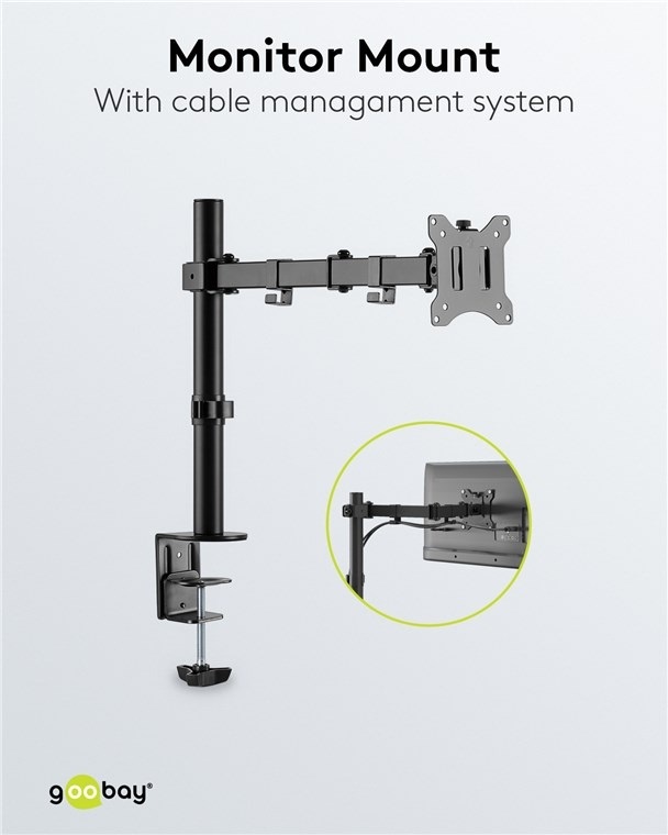 Goobay bureaubeugel voor monitoren tot 32 inch | full motion - Afbeelding 9
