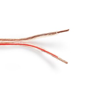 Nedis luidspreker kabel (CU koper) - 2x 4,00mm² / transparant - 1 meter