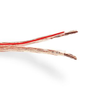 Nedis luidspreker kabel (CU koper) - 2x 6,00mm² / transparant - 1 meter